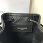 Balen Navy Cabas Linen Crossbody Bag In Black, For Women,  Bags 9.8in/25cm