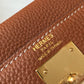 HM Kelly 28 Retourne Togo Brown Bag For Women, Handbags, Shoulder Bags 11in/28cm