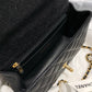 ChanelMini Flap Bag With Top Handle Black For Women 7.8in/20cm