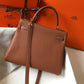 HM Kelly 28 Retourne Togo Brown Bag For Women, Handbags, Shoulder Bags 11in/28cm