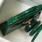 HM Mini Kelly 19 Green Crocodile Bag For Women, Handbags, Shoulder Bag 7.5in/19cm