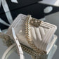 ChanelMini Boy Flapbag White For Women 5.9in/15cm