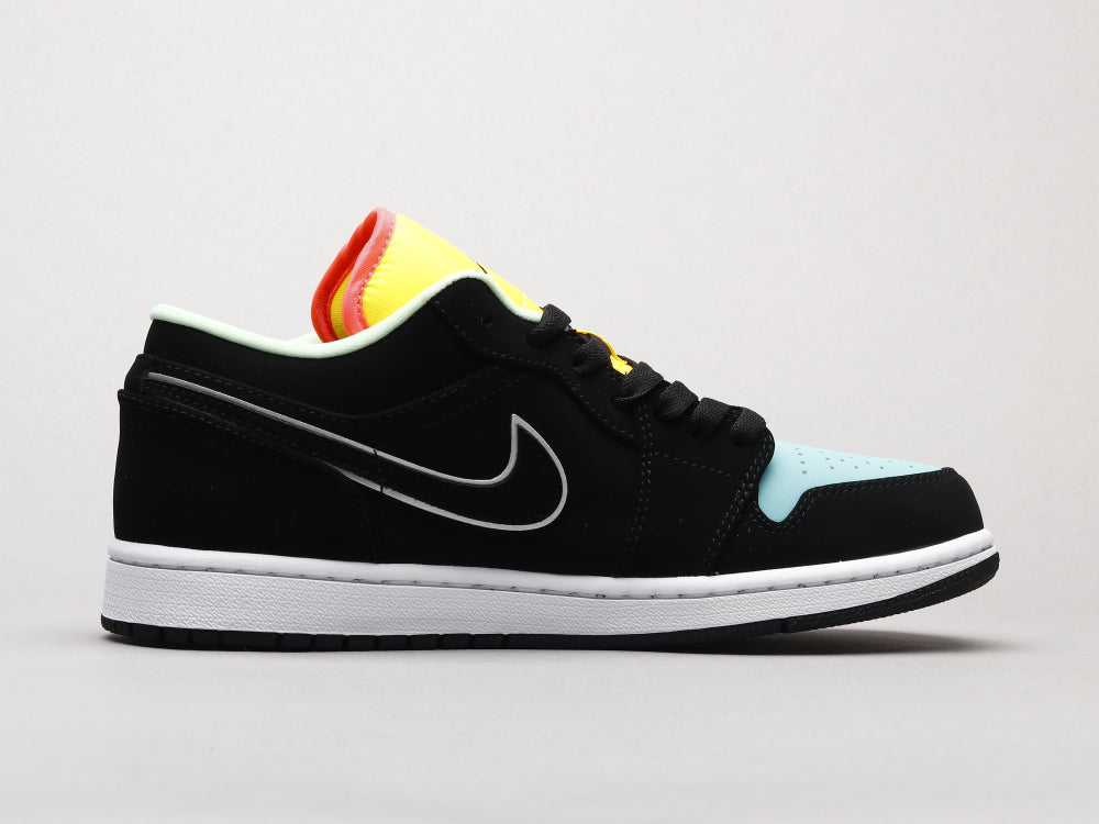 BL - AJ1 Black, blue and yellow stitching