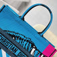 DI Large Book Tote Blue And Pink, For Women, Women’s Handbags 16.5in/42cm CD