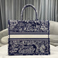 DI Large Book Tote Blue Multicolor, For Women, Women’s Handbags 16.5in/42cm CD M1286ZRGO_M928