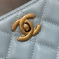ChanelHobo Handbag Light Blue Bag For Women 16cm/6in