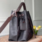 LV Muria Bucket Bag Black For Women,  Shoulder And Crossbody Bags 9.8in/25cm LV M55800