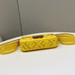 FI Baguette Yellow with Embroidery Small Bag For Woman 21cm/8in