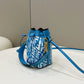 FI Mon Tresor Bag Blue For Women, Women’s Handbags, Shoulder And Crossbody Bags 7.1in/18cm FF 8BS010