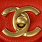 ChanelMini Flap Bag With Top Handle Gold Hardware Red For Women, Women’s Handbags, Shoulder Bags 7.9in/20cm AS2431 