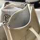 HM Evelyne 16 Amazone Bag Beige With Silver-Toned Hardware For Women, Shoulder And Crossbody Bags 6.3in/16cm