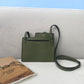 FI Bustine 2 Pockets Mini Olive Bag For Woman 16cm/6in