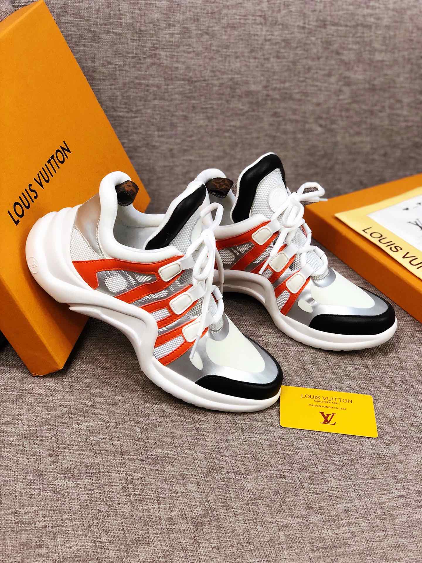 BL - LUV Archlight White Black Orange Sneaker