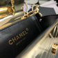 Chanel Evening Flap Small Gold Bag For Women 12cm/4.5in