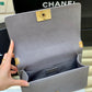 CHL Boy Handbag Gold Toned Hardware For Women 9.8in/25cm