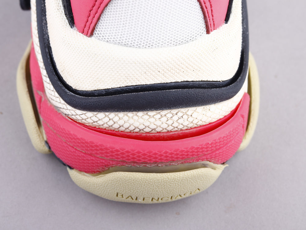 BL - Bla Triple S Black And White Powder Sneaker