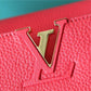 LV Capucines MM Taurillon Red For Women, Women’s Bags, Shoulder And Crossbody Bags 12.4in/31.5cm LV 