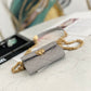ChanelMini Flap Bag Gold Toned Hardware Grey For Women 4.7in/12cm