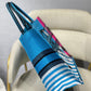 DI Large Book Tote Blue And Pink, For Women, Women’s Handbags 16.5in/42cm CD