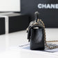 Chanel Flap Bag Mini Doll Handle Bag 20cm Black