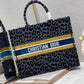 DI Large Book Tote Blue Multicolor, For Women, Women’s Handbags 16.5in/42cm CD