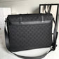 gg Shoulder Bag Nylon Shima Black gg Embossed For Men 13.8in/35cm gg