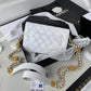 ChanelSmall Flap Bag Gold Hardware White For Women, Women’s Handbags, Shoulder Bags 7.5in/19cm AP2840