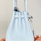 HM Birkin Nata Swift Light Blue For Women Silver Toned Hardware 10in/25cm