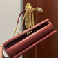 DG Large Devotion Bag In Quilted Nappa Burgundy For Women 10in/26cm DG 