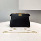 FI Peekaboo Small Iseeu Pochette Black Bag For Woman 21cm/8in