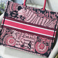 DI Large Book Tote Pink Multicolor, For Women, Women’s Handbags 16.5in/42cm CD