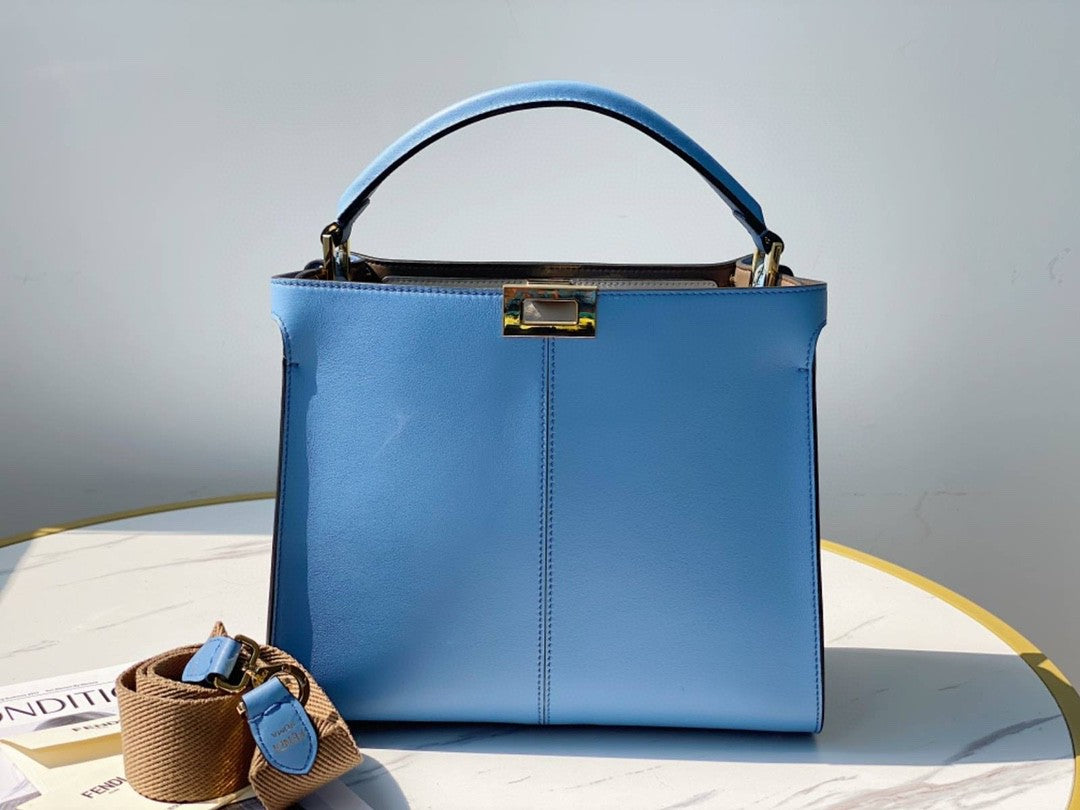 FI Peekaboo X-Lite Tote Medium Blue Bag For Woman 30cm/12in