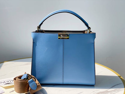 FI Peekaboo X-Lite Tote Medium Blue Bag For Woman 30cm/12in