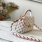 LV Croisette Damier Azur Canvas Pink For Women, WoHandbag, Shoulder And Crossbody Bags 9.8in/25cm LV N50053