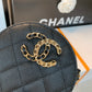 ChanelRound Bag Crossbody  Black For Women 4.7in/12cm