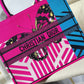 DI Large Book Tote Pink And Blue, For Women, Women’s Handbags 16.5in/42cm CD