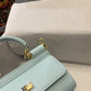 DG Small Sicily Bag In Dauphine Azure For Women 7.5in/19cm DG