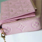 LV Pochette Felicie Monogram Empreinte Rose Poudre Pink For Women,  Shoulder And Crossbody Bags 21cm/8.3in LV M67856