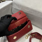 DG Small Sicily Bag In Dauphine Red For Women 7.5in/19cm DG