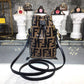 FI Mon Tresor Brown/Black For Women, Women’s Handbags, Shoulder And Crossbody Bags 7in/18cm FF 8BS010A659F13VK