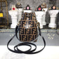 FI Mon Tresor Brown/Black For Women, Women’s Handbags, Shoulder And Crossbody Bags 7in/18cm FF 8BS010A659F13VK