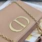 DI Medium DI 30 Montaigne 2-In-1 Pouch Grained Creme For Women 7.5in/19cm CD