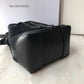 Balen Navy Cabas Linen Crossbody Bag In Black, For Women,  Bags 9.8in/25cm