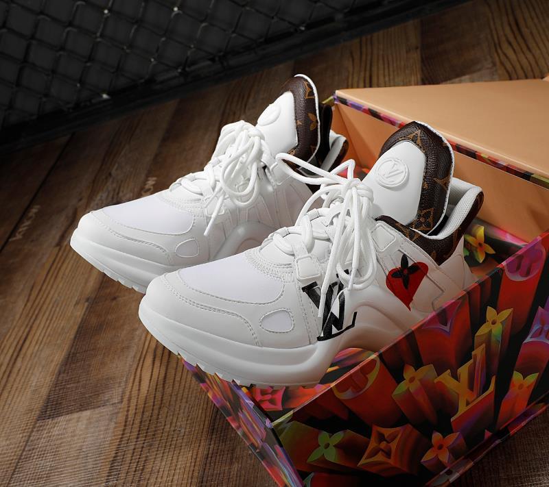 BL - LUV Archlight White Brown Sneaker