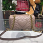 gg Marmont Matelassé Mini Bag Beige Matelassé Chevron For Women 8.5in/22cm gg 446744