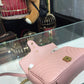 gg Marmont Small Matelassé Shoulder Bag Dusty Pink Matelassé Chevron For Women 10in/26cm gg 443497 DTDIT 5729
