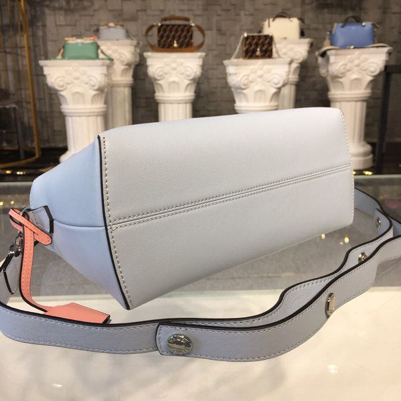 FI By The Way Medium Light Blue For Women, Women’s Hangbags, Shoulder And Crossbody Bags 11.4in/29cm FF 8BL146