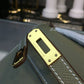 HM Mini Kelly KP Pochette Etoupe For Women Gold Toned Hardware 8.7in/22cm
