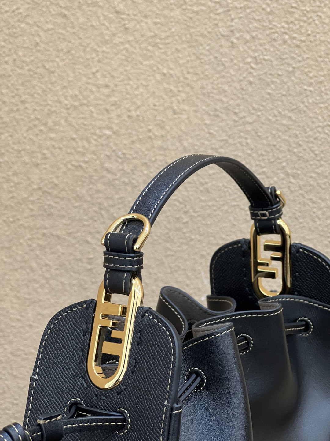 FI Pomodorino Black Mini Bag For Woman 17cm/6.5in
