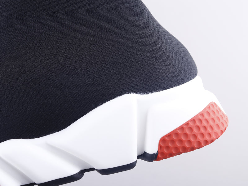 BL - Bla Socks And Shoes Black And White Red Sneaker